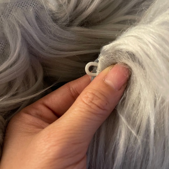 Faux Fur Jacket. Pink Color size S - Picture 8 of 10